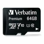 VERBATIM 41812 MICRO SDHC CARD 64GB CLASSE 10 FULL HD